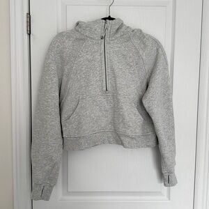 lululemon Scuba Oversized Half Zip Hoodie, Grey XS/S